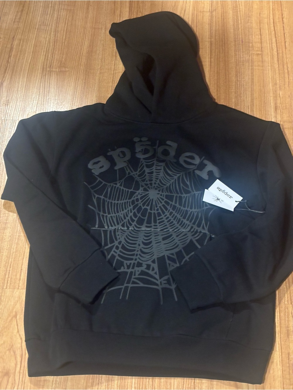 Spider Web Graphic Black Hoodie by Spider